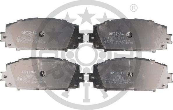 Optimal BP-12360 - Тормозные колодки, дисковые, комплект autosila-amz.com