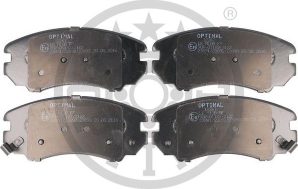 Optimal BP-12267 - Тормозные колодки, дисковые, комплект autosila-amz.com