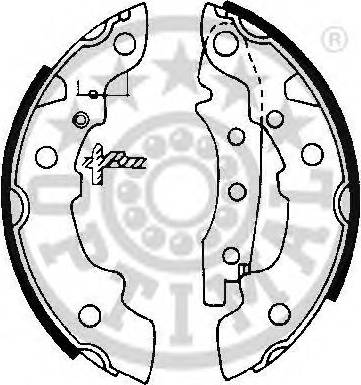 Optimal BB-0380 - Комплект тормозных колодок, барабанные autosila-amz.com