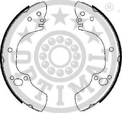 Optimal BB-7245 - Комплект тормозных колодок, барабанные autosila-amz.com