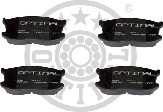 Optimal BP-09411 - Тормозные колодки, дисковые, комплект autosila-amz.com