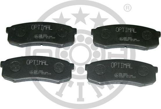 Optimal BP-09809 - Тормозные колодки, дисковые, комплект autosila-amz.com
