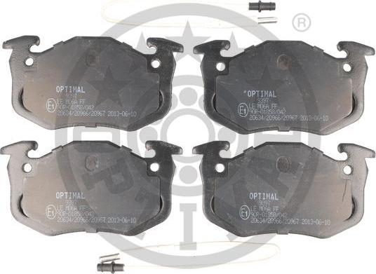 Optimal BP-09397 - Тормозные колодки, дисковые, комплект autosila-amz.com