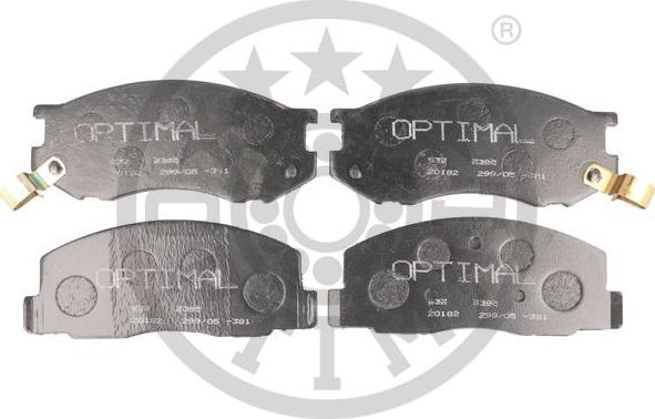 Optimal BP-09385 - Тормозные колодки, дисковые, комплект autosila-amz.com
