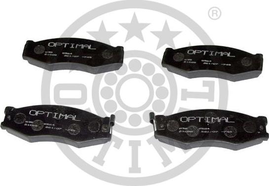 Optimal BP-09376 - Тормозные колодки, дисковые, комплект autosila-amz.com