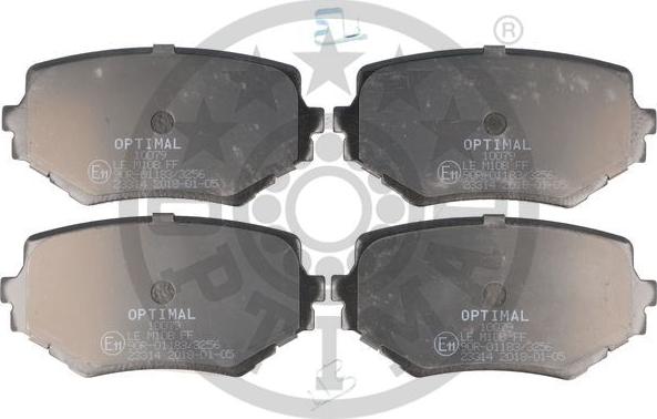 Optimal BP-10079 - Тормозные колодки, дисковые, комплект autosila-amz.com