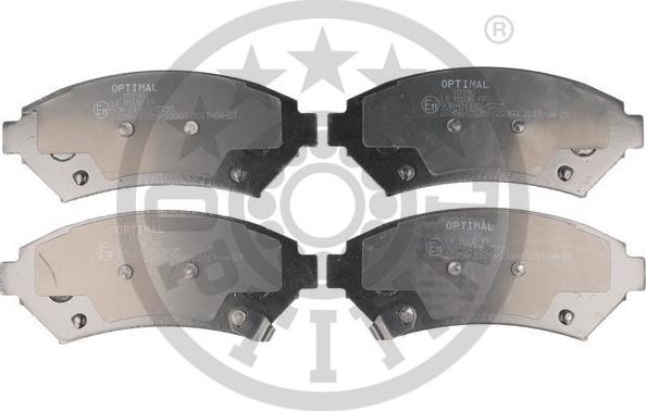 Optimal BP-10190 - Тормозные колодки, дисковые, комплект autosila-amz.com