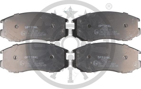 Optimal BP-10325 - Тормозные колодки, дисковые, комплект autosila-amz.com