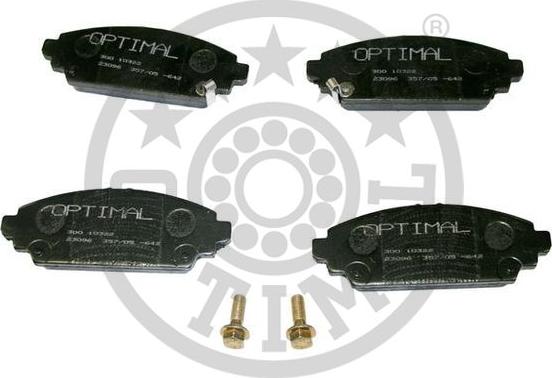 Optimal BP-10322 - Тормозные колодки, дисковые, комплект autosila-amz.com