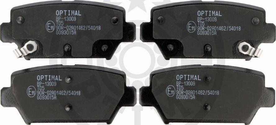 Optimal BP-13009 - Тормозные колодки, дисковые, комплект autosila-amz.com