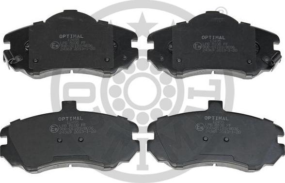 Optimal BP-12495 - Тормозные колодки, дисковые, комплект autosila-amz.com