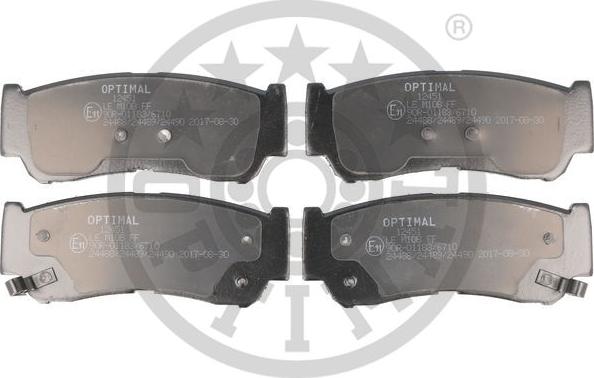 Optimal BP-12451 - Тормозные колодки, дисковые, комплект autosila-amz.com