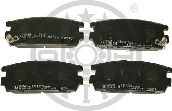 Optimal BP-12190 - Тормозные колодки, дисковые, комплект autosila-amz.com
