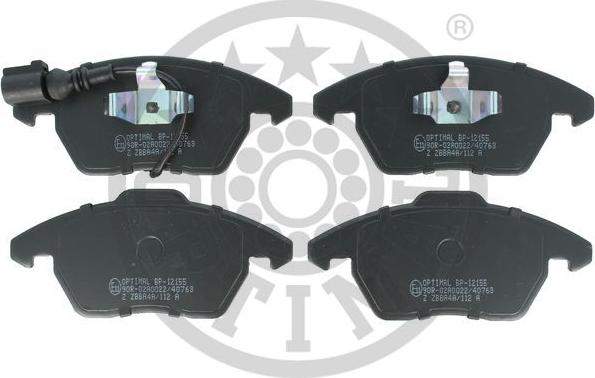 Optimal BP-12155 - Тормозные колодки, дисковые, комплект autosila-amz.com