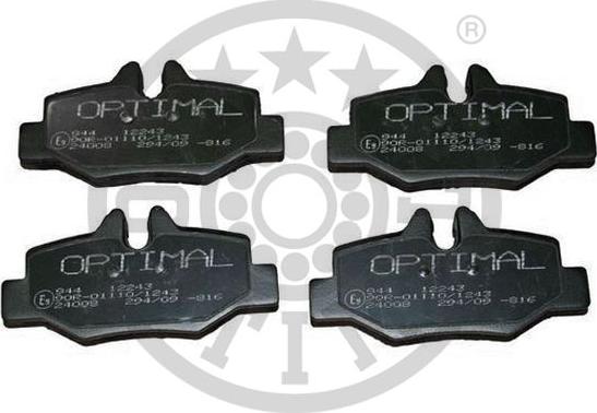 Optimal BP-12243 - Тормозные колодки, дисковые, комплект autosila-amz.com