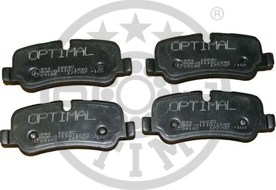 Optimal BP-12230 - Тормозные колодки, дисковые, комплект autosila-amz.com
