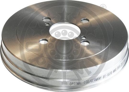 Optimal BT-1670 - Тормозной барабан autosila-amz.com