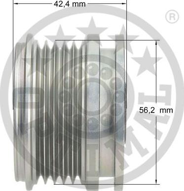 Optimal F5-1010 - Шкив свободного хода генератора SEAT: AROSA (6H)SKODA: FELICIA I (6U1), FELICIA I Fun (797), FELIC autosila-amz.com