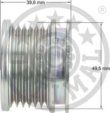 Optimal F5-1085 - ОБГОННАЯ МУФТА ГЕНЕРАТОРА!\Audi A3 03- 3.2, 1.6D, A4/A5 07- 2.0D, A6 04- 2.0D, Q5 08- 2.0D, TT 06- 3 autosila-amz.com