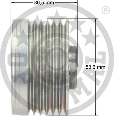 Optimal F5-1037 - Шкив свободного хода генератора FIAT: GRANDE PUNTO (199_) autosila-amz.com