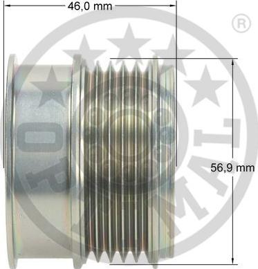 Optimal F5-1100 - Шкив свободного хода генератора OPEL: ASTRA G Cabriolet (F67), ASTRA G Caravan (F35_), ASTRA G CC ( autosila-amz.com