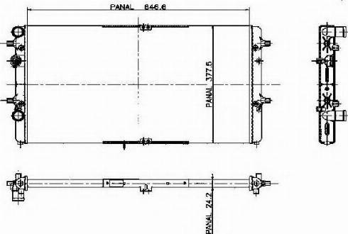 Ordonez 1020598808 - Радиатор, охлаждение двигателя autosila-amz.com