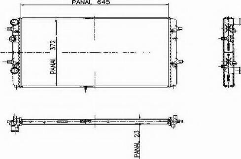 Ordonez 1020535808 - Радиатор, охлаждение двигателя autosila-amz.com