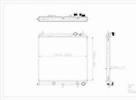 Ordonez 1020660815 - Радиатор, охлаждение двигателя autosila-amz.com