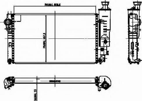 Ordonez 1020838809 - Радиатор, охлаждение двигателя autosila-amz.com