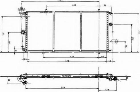 Ordonez 1020286809 - Радиатор, охлаждение двигателя autosila-amz.com