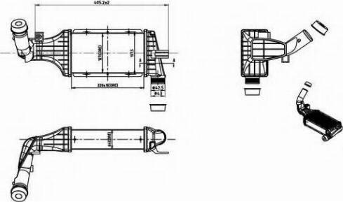 Ordonez 2066541 - Интеркулер, теплообменник турбины autosila-amz.com