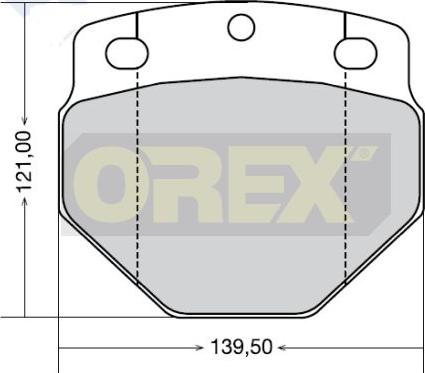 Orex 442006 - Тормозные колодки, дисковые, комплект autosila-amz.com