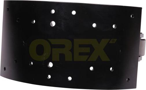 Orex 142063 - Колодка тормозная (чугун) 180mm с роликом MAN F90, L/M/F2000, TGA/TGS/TGX, MB SK/MK/NG Ser. (без нак autosila-amz.com