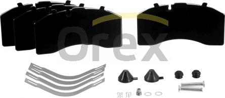 Orex 142196 - Тормозные колодки, дисковые, комплект autosila-amz.com