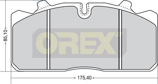 Orex 742003 - Тормозные колодки, дисковые, комплект autosila-amz.com