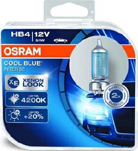 Osram 9006CBI-HCB - HB4 12V (51W) Лампа COOL BLUE INTENSE 2шт. в пласт.коробке (9006CBI-DUOBOX) P22d autosila-amz.com