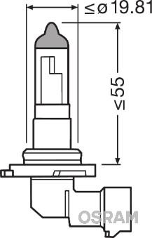 Osram 9145 - Лампа автомобильная ORIGINAL LINE H10, 3200K, 12V, 42W autosila-amz.com