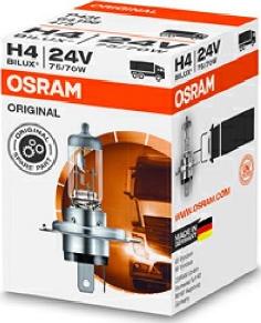 Osram 64196 - Лампа H4 24V 75/70W P43t ORIGINAL LINE качество оригинальной з/ч (ОЕМ) 1 шт. autosila-amz.com