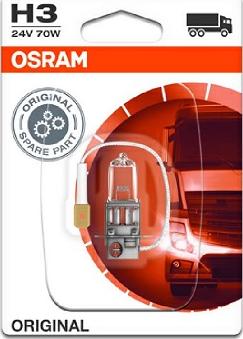 Osram 64156-01B - Лампа 64156-01B Н3 24V (70W) РК22s стандарт 1 шт. в блистере autosila-amz.com