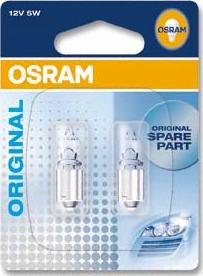 Osram 64111-02B - Лампа галогенная OSRAM 12V.5W BA9s / 6411102B / autosila-amz.com