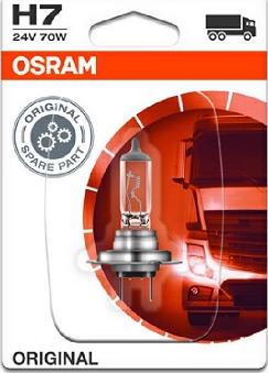 Osram 64215-01B - Лампа галогенная Для грузовых автомобилей блистер 1шт 24V 70W H7 ORIGINAL LINE autosila-amz.com