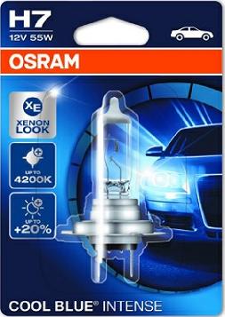 Osram 64210CBI-01B - Лампа автомобильная H7 12V- 55W (PX26d) Cool Blue Intense (блистер 1шт.) (Osram) autosila-amz.com