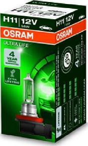 Osram 64211ULT - лампа ULTRA LIFE! 1шт. (H11) 12V 55W PGJ19-2 ув. срок службы до 4х раз\ autosila-amz.com