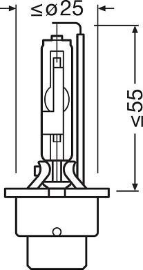 Osram 66440-1SCB - Лампа ксеноновая Osram XENARC ORIGINAL D4S (35W 42V P32d-5) 1шт. (блистер) autosila-amz.com