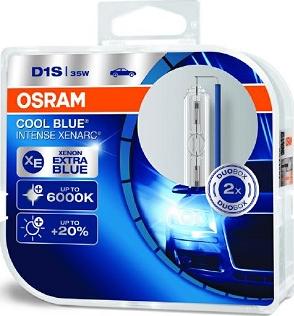 Osram 66140CBI-HCB - к-кт ламп XENARC COOL BLUE INTENSE! 2шт. (D1S) 85V 35W PK32d-2 цвет. темп. 6000К\ autosila-amz.com