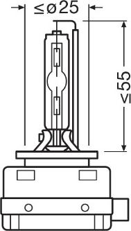 Osram 66140CBN - Лампа D1S 35W XENARC COOL BLUE INTENSE (next generation) 6200K, картон 1шт. autosila-amz.com