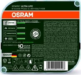 Osram 66140ULT-HCB - Лампа ксеноновая D1S 35W PK32d-2 4300K 85V 3200лм бокс (2шт.) Ultra Life OSRAM autosila-amz.com