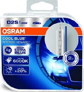 Osram 66240CBI-HCB - Лампа автомобильнаяD2S 85V-35W (P32d-2) Xenarc Cool Blue Intense (2шт.) autosila-amz.com