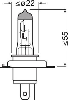 Osram 64193NB200-HCB - 64193NB200-HCB Лампа OSRAM H4 60/55W P43t-38 +200% NIGHTBREAKER 200 (Eurobox 2шт) к-т autosila-amz.com