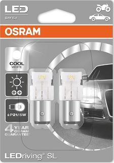 Osram 1458CW-02B - Снят, замена 7528DWP-02B Комплект ламп P21/5W 12V 1,7W BAY15D LEDRIVING standard/P21/5W/6000K /холод autosila-amz.com